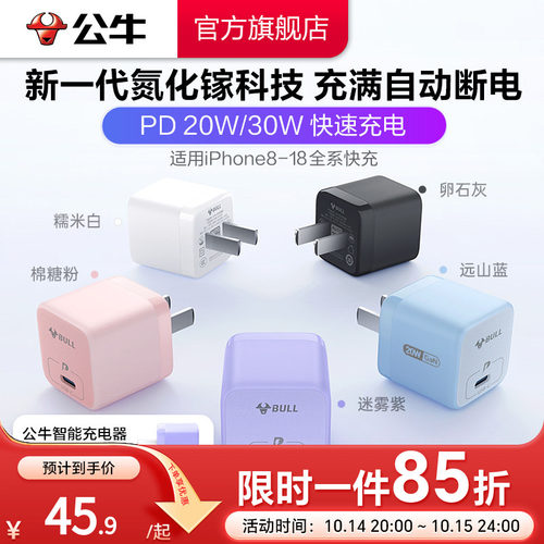 iPhone18首选】30W防过充充电器