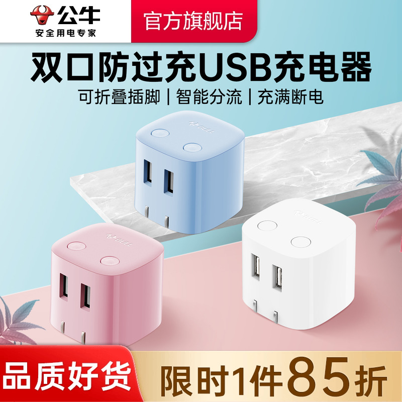 3C认证】12W适用苹果双口充电器