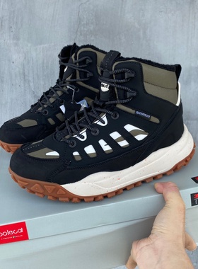 polecat外贸单男款冬季户外雪地靴防滑耐磨保暖棉鞋登山鞋徒步鞋