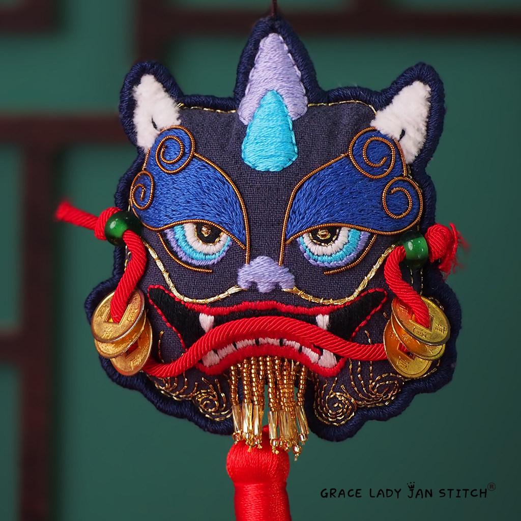 貔貅平安符刺绣DIY荷包手工中国风礼盒自绣送男友车挂礼物材料包,居家布艺,缝纫DIY材料套装,淘宝优惠券,粉丝福利购,淘宝优惠卷