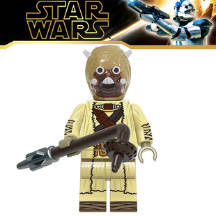 星球大战塔斯肯突击队1963袭击者沙人第三方人仔拼装积木玩具