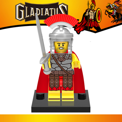 71001中古士兵罗马战士人仔拼装玩具抽抽乐 第10季 3# 罗马指挥官