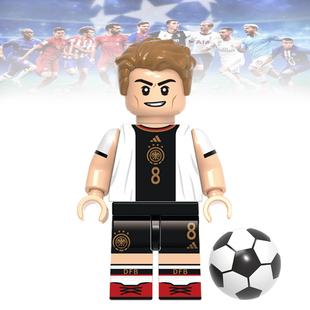 G牌世界杯G0021克罗斯足球明星德国人仔男孩拼装积木玩具兼容乐