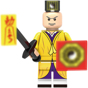 ZY425一眉道长僵尸道长林正英第三方益智拼装人仔人偶积木玩具