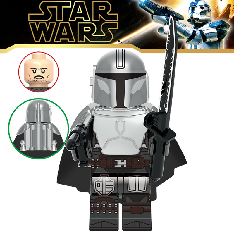 星球大战人仔赏金猎人1957丁贾伦第三方儿童拼装益智人仔积木玩具
