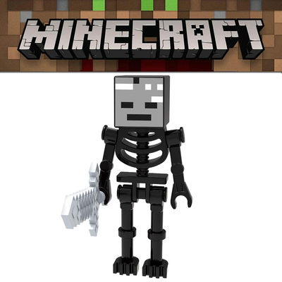 我的世界凋灵骷髅 min025人仔男孩子积木模型玩具 21126 21139