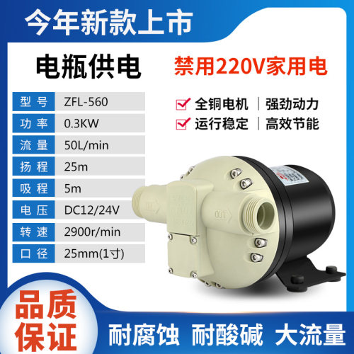 FL-560抽酸碱泵耐腐蚀12V24V鼎志