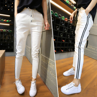 显瘦小脚哈伦裤 2025夏季 女宽松七分九分韩版 运动休闲裤 ins潮 薄款