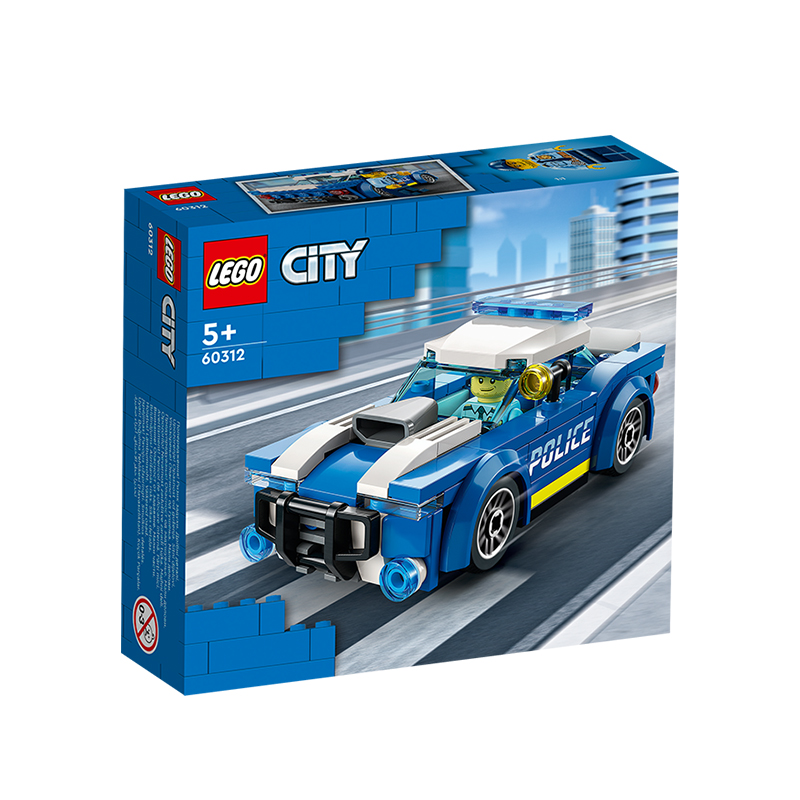 乐高积木城市city60312警车