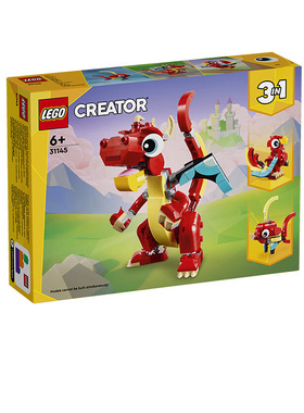 LEGO乐高31145创意红色小飞龙男女孩益智类积木拼装礼物玩具