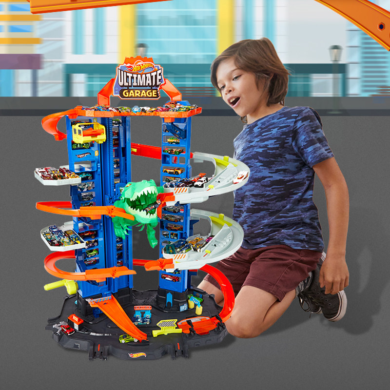 风火轮小跑车轨道终级汽车广场赛道合金男孩玩具GJL14礼物