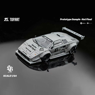 现货 TOPART 1:64 兰博基尼 康塔什 Countach LB 全开 合金车模