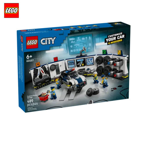 LEGO乐高60457城市警局警车车库