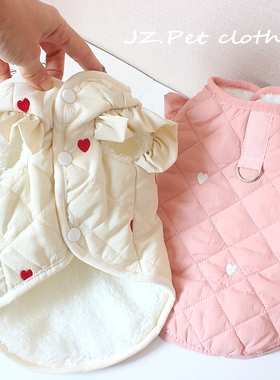 冬季宠物衣服小狗狗比熊马尔济斯博美泰迪棉衣24新款猫咪服装马甲