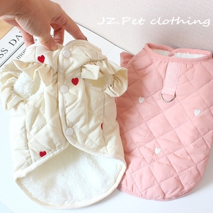 马甲 猫咪服装 冬季 宠物衣服小狗狗比熊马尔济斯博美泰迪棉衣24新款