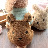 Собачья одежда осенью и зимой, утолщенная четвероногий одежда в медведь плюшевого бишона, зимнее хлопковое пальто, маленькая собака теплый и бархатный костюм