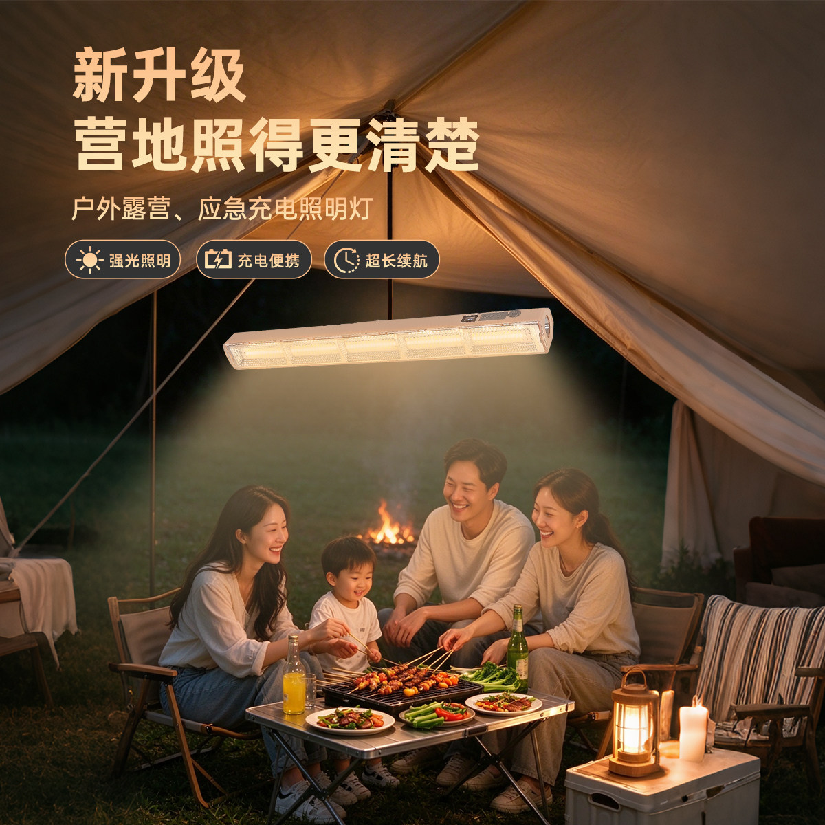 夜市摆摊专用led灯超亮户外照明灯超长续航露营灯应急地摊充电灯