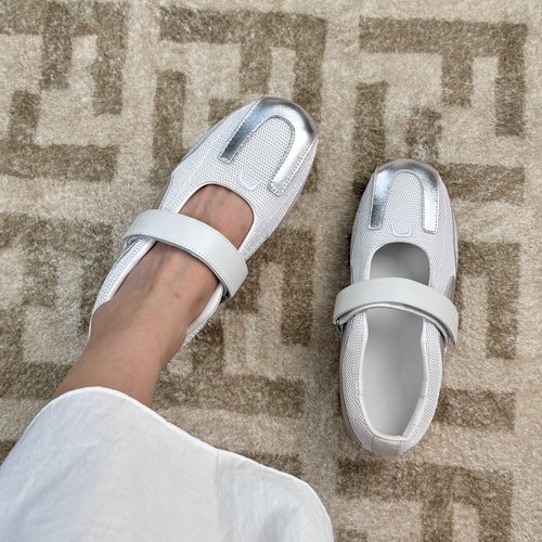 全真皮宋轶同款玛丽珍运动鞋女