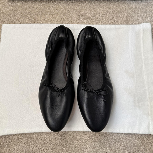 羊皮版~肯豆同款row芭蕾舞单鞋女