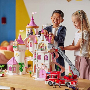 playmobil摩比世界公主城堡大过家家玩具娃娃屋送女孩童生日礼物