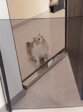 免打孔宠物围栏自动伸缩防猫门