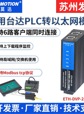适用于台达DVP系列plc转以太网扩展模块RS232通信口ETH-DVP-2P