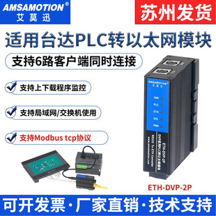 适用于台达DVP系列plc转以太网扩展模块RS232通信口ETH DVP