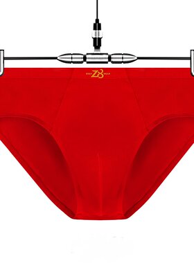 Z8男士内裤男大红本命年喜庆透气宽松三角裤衩青年男式运动短裤头
