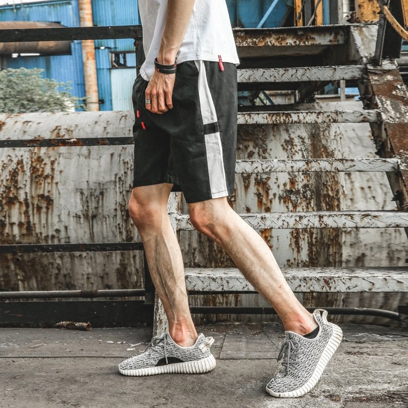 日系夏装青少年短裤男韩版白条运动五分裤短裤男薄休闲裤短裤男潮|ruв категории Мужская одежда, брюки - от Buy2taobao.com для оказания профессиональной услуги покупки агента Taobao