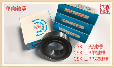 6201单向轴承钢单双键槽DXBL CSK12P PP 尺寸12X32X10 台湾品牌