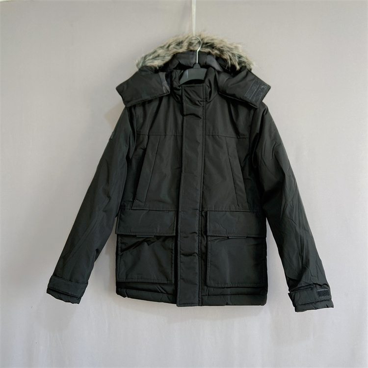 大码女装毛领连帽棉衣软壳冲锋衣