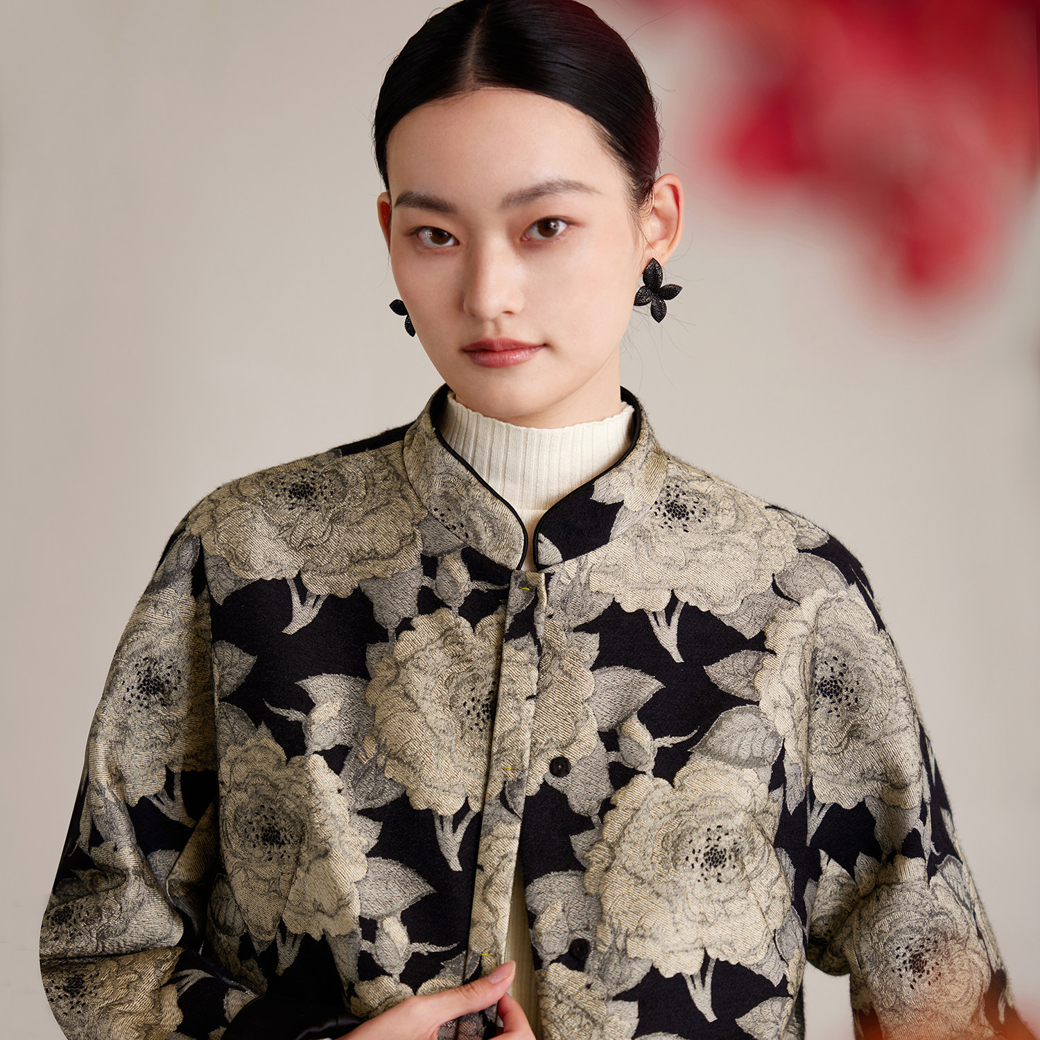 如意连云【蒲芹】冬新款立领对襟提花棉服女新中式国风夹棉短外套,女装/女士精品,棉衣/棉服,淘宝优惠券,粉丝福利购,淘宝优惠卷