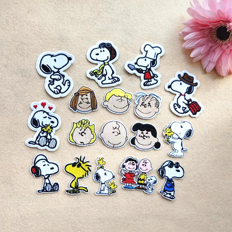 卡通史努比周边儿童衣服补丁贴snoopy包包帽子手套DIY布贴有背胶