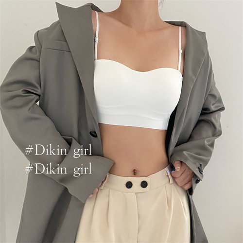 免穿bra小吊带！抹胸背心式内衣