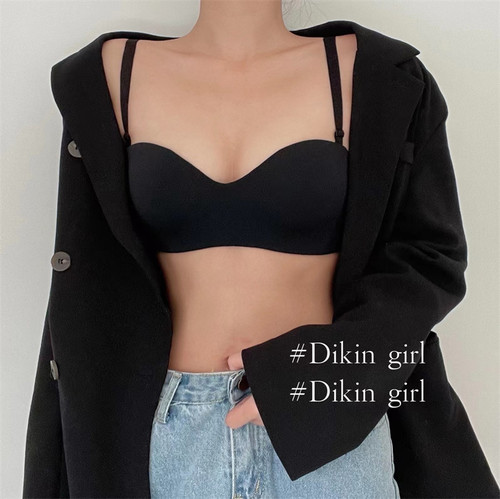 内衣女夏薄款防滑聚拢无钢圈