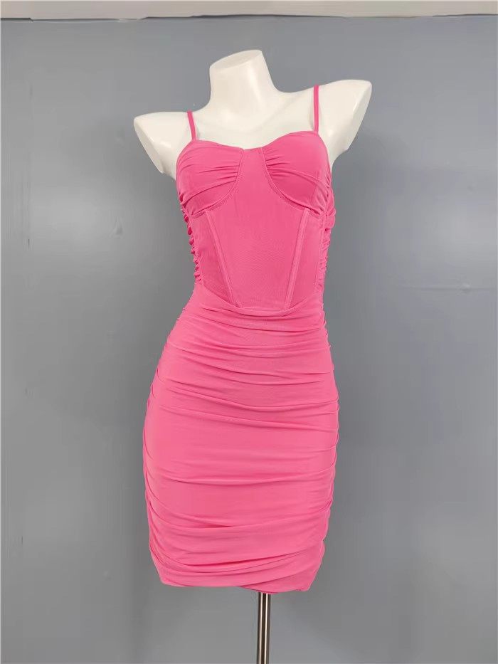 外贸单欧美辣妹纯欲性感吊带夏季新款时尚网纱显身材短款连衣裙女,女装/女士精品,连衣裙,淘宝优惠券,粉丝福利购,淘宝优惠卷