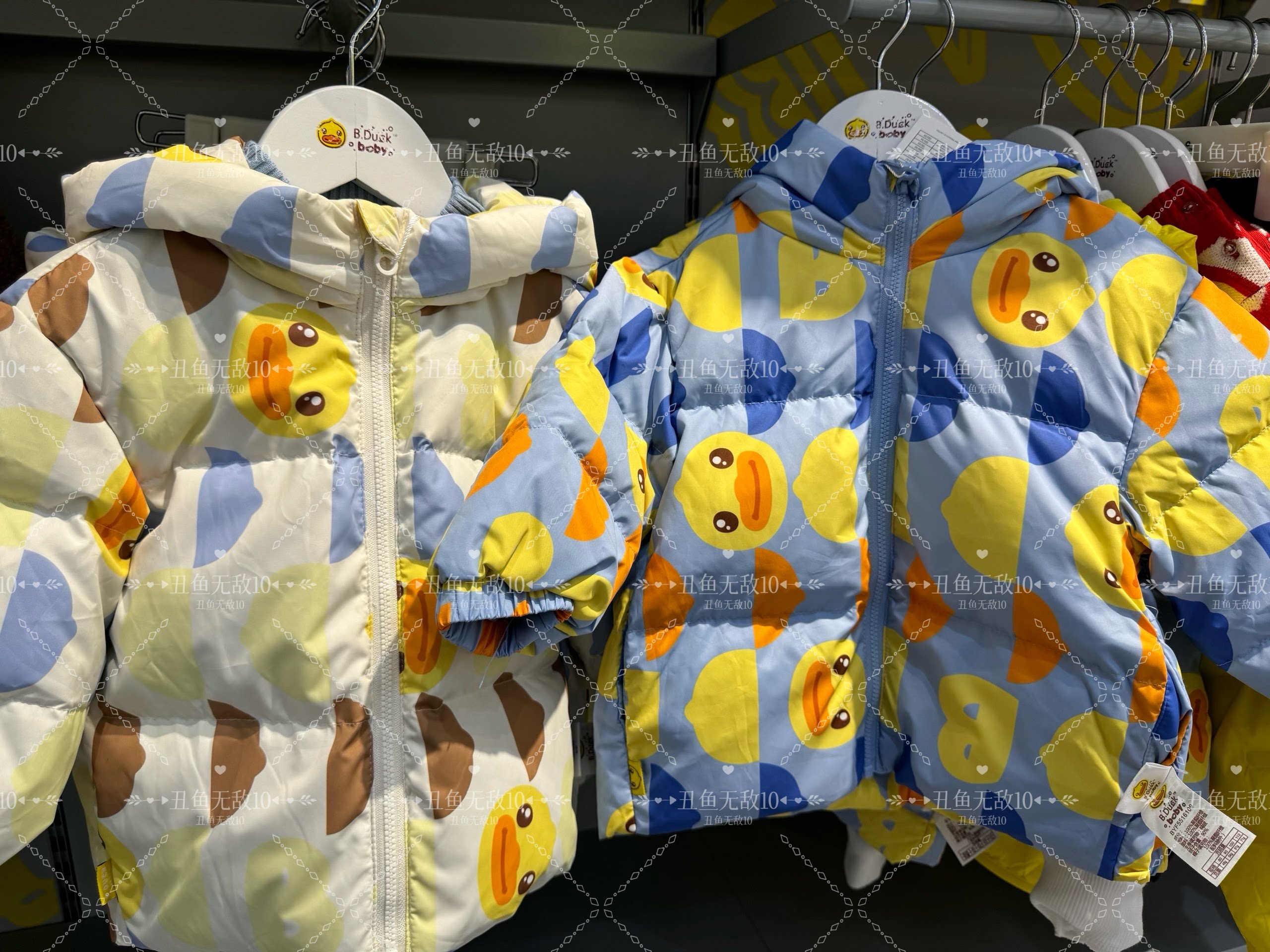 小黄鸭男童女童羽绒服冬宝宝时髦保暖儿童外套5516109 B.duck韩版