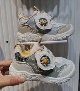 清仓b.duck小黄鸭技能学步鞋男女宝宝鞋软底防滑1683205运动童鞋