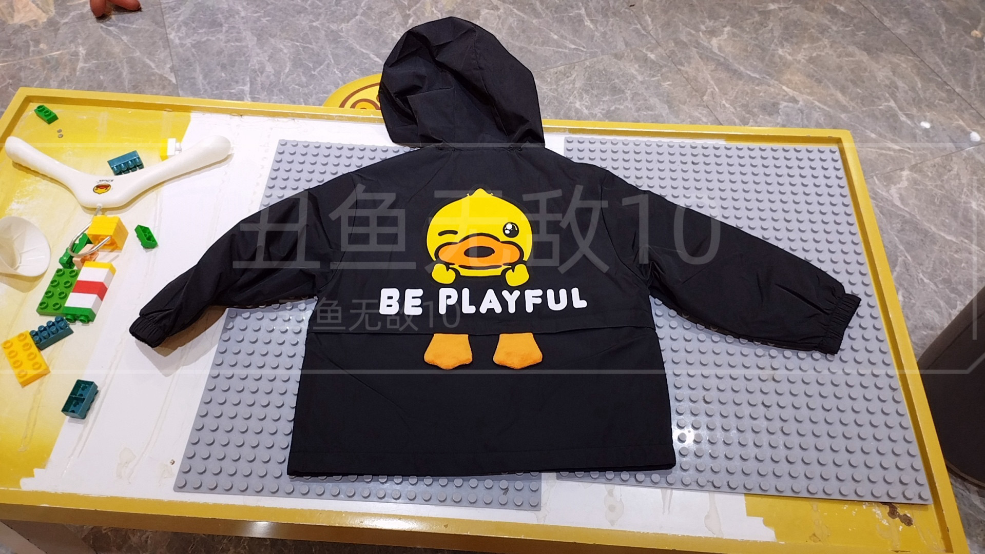 B.Duck小黄鸭专柜正品3533521风衣男女童装冲锋衣加绒