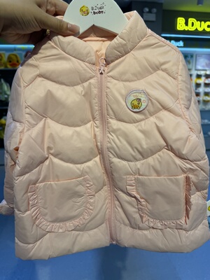 清仓特B.duck小黄鸭女童羽绒服轻薄外套宝宝秋冬保暖外套3516152