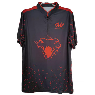 短袖 BEL保龄球用品 黑色Venom 24年4月新款 立领 MOTIV保龄球球衣