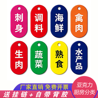 吊牌生肉海鲜鱼类蔬菜熟食标识