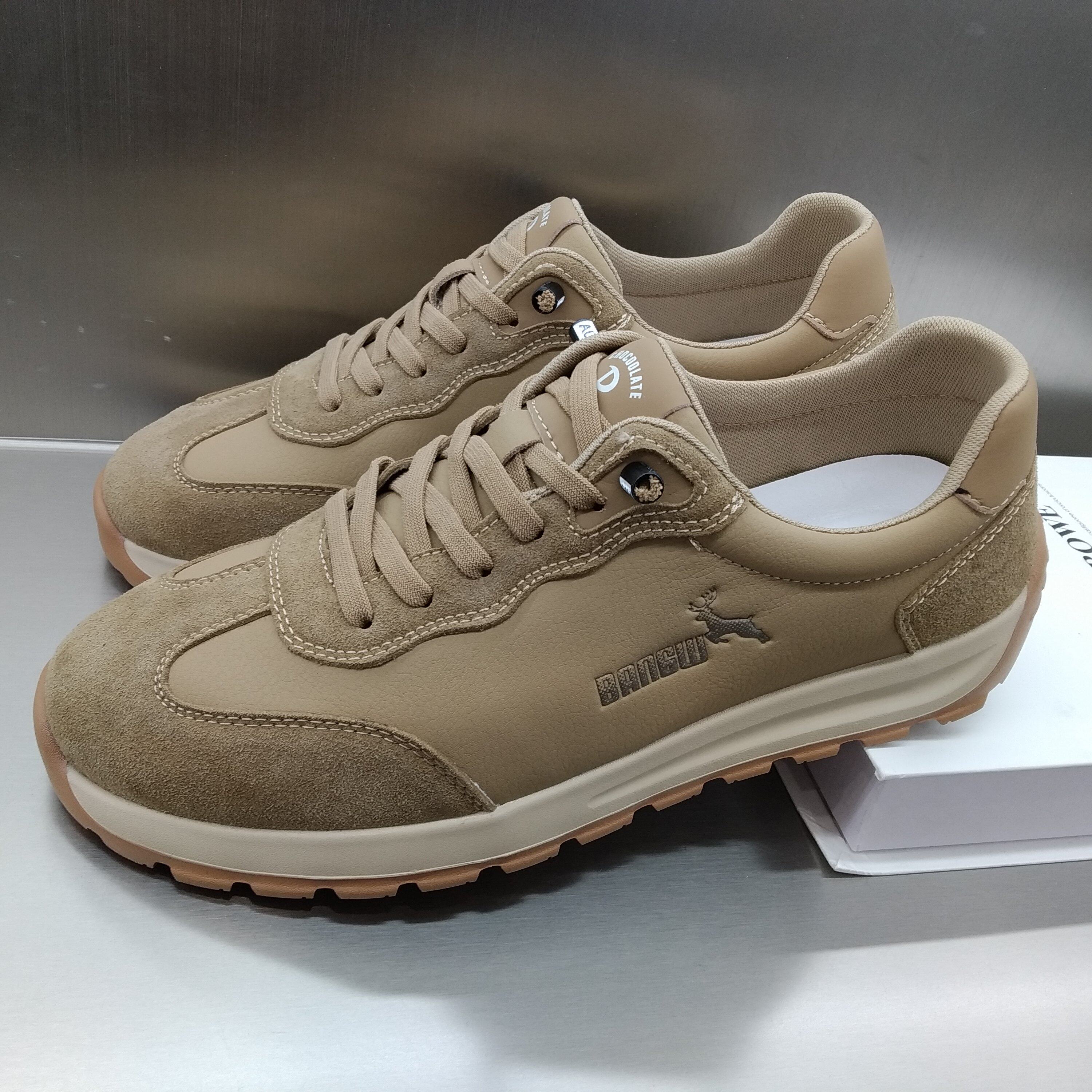 夏发男鞋2026新款春季轻便软底时尚休闲鞋平底板鞋男士运动德训鞋