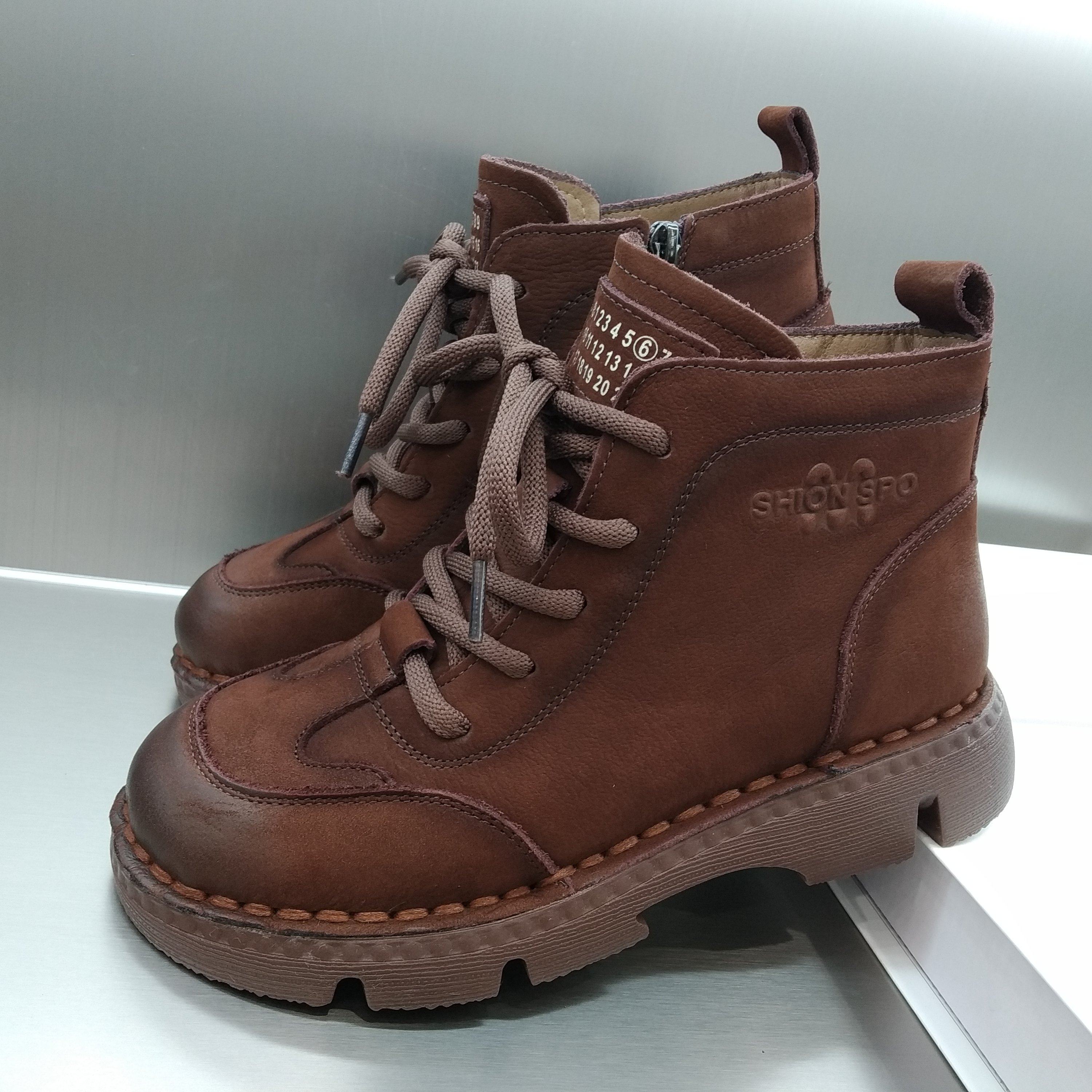 夏发真皮女鞋2025冬季二棉鞋加绒保暖短靴软底休闲头层牛皮马丁靴