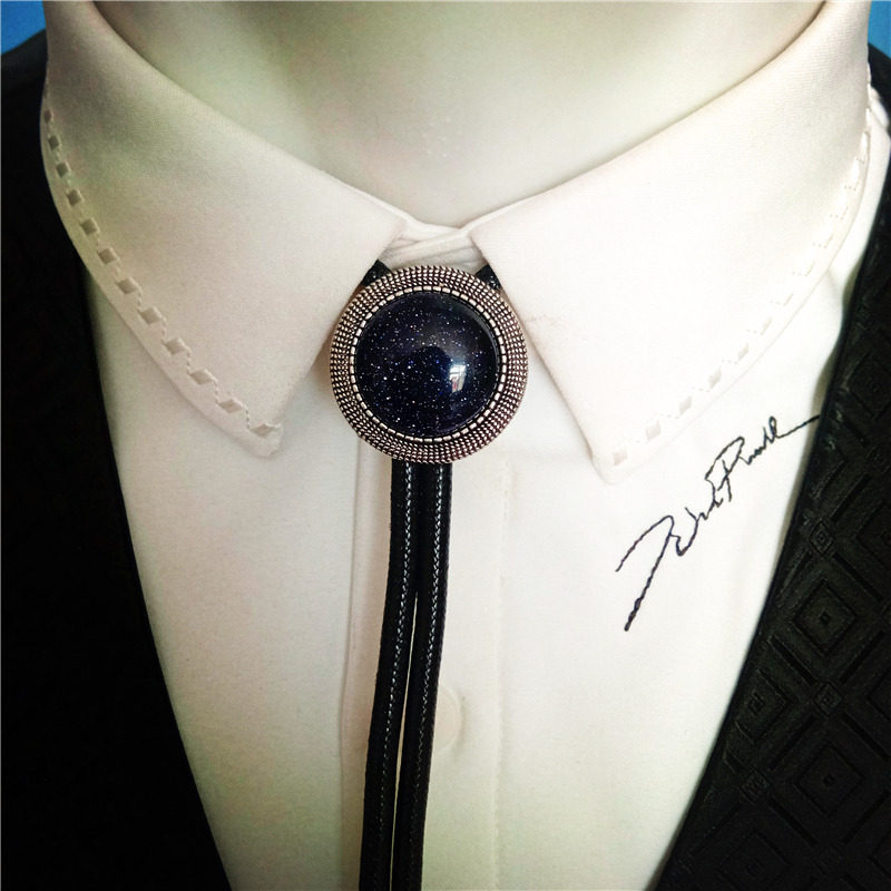 潮男免打线环领带金属英镑扣镶嵌时尚衬衫配饰英伦一拉得领结新品