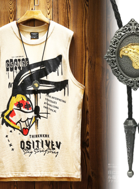 原创设计风长款鹰头韩版短袖吊坠