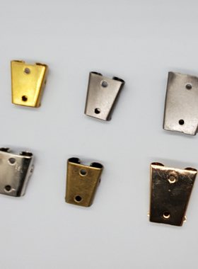 定制bolo tie 波洛领带金属背扣空托皮绳呢绒绳子铁链扣头DIY配件