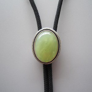 波洛领带新款男女通用bolo tie镀银宝石古山玉领绳送新郎婚礼礼物