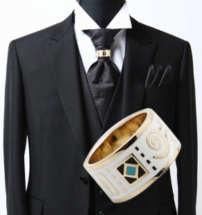 领带箍领带夹男西装纯色2020新款婚庆新郎绅士简洁时尚领带圈环