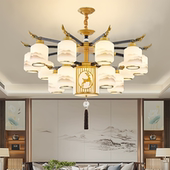 新中式 吊灯客厅灯中国风饭店餐厅包厢禅意复古大气灯具2025年新款